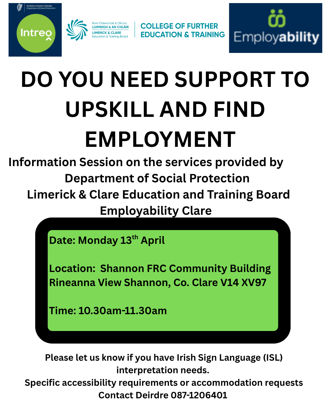 Info session DSP LCETB & EAC shannon Poster FINAL